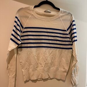 Sandro Striped Blue and White Sweater size small - nautical vibes!